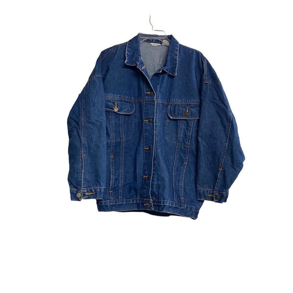 TOPPE APPAREL INC Trucker Denim Jacket Size Medium‎ Blue Please Read Description